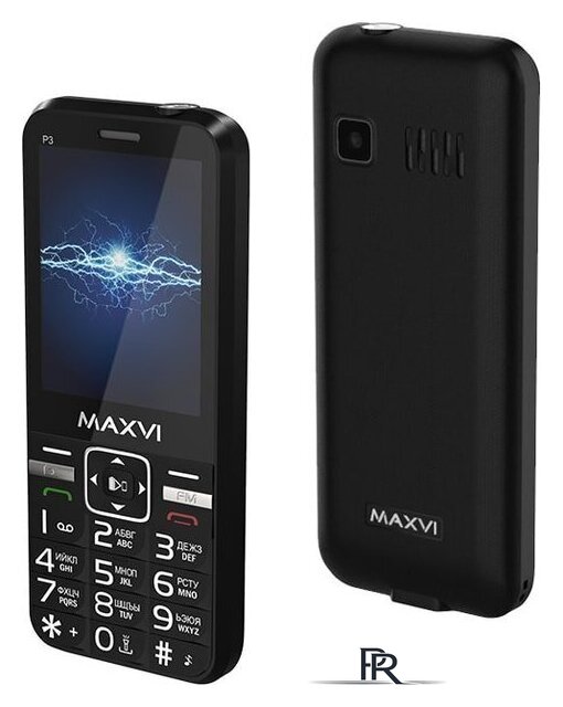 Кнопочный телефон Maxvi P3 (черный) - Изображение №4 — Интернет-магазин ПроЗаказ