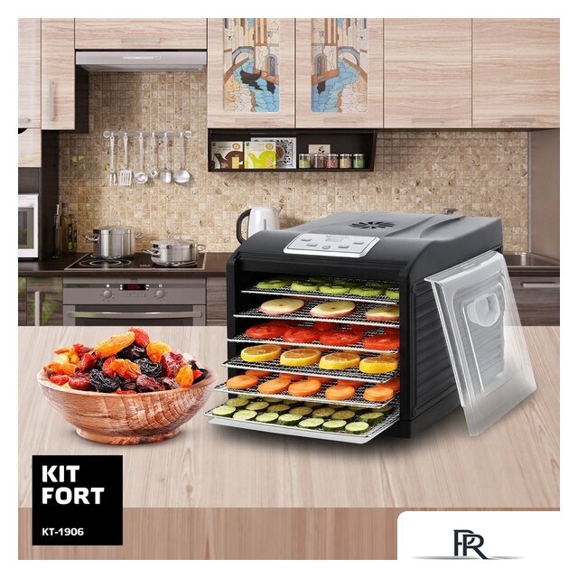 Сушилка для овощей и фруктов Kitfort KT-1906 - Изображение №7 — Интернет-магазин ПроЗаказ