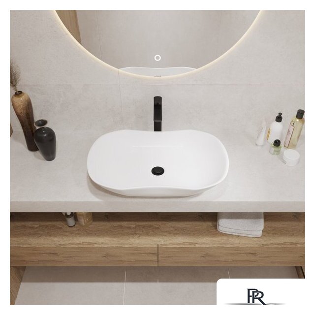 Умывальник Lauter 21570 + клапан 21190W + сифон 21635W (белый матовый) - Изображение №5 — Интернет-магазин ПроЗаказ