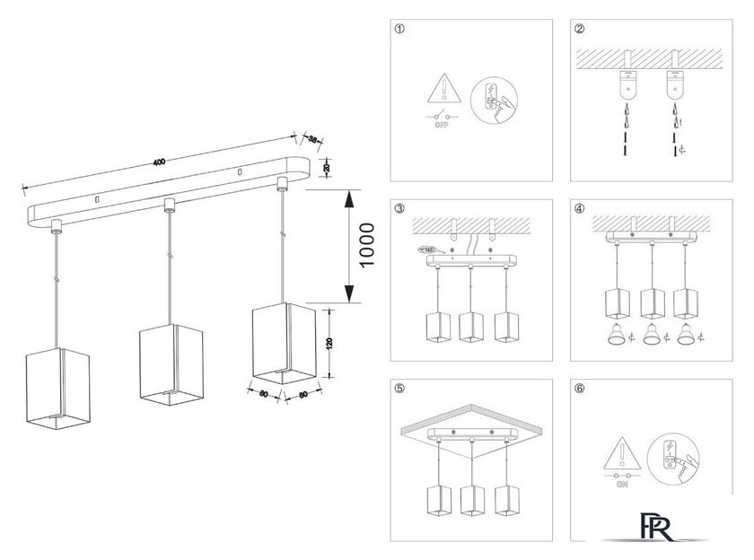 Подвесная люстра Ambrella light Techno Spot TN5138/3 WH (белый) - Изображение №7 — Интернет-магазин ПроЗаказ