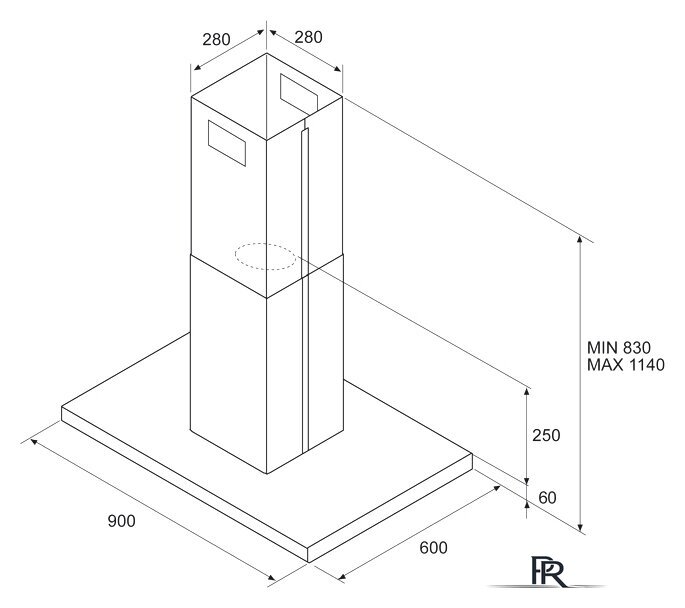 Кухонная вытяжка Elica Spot Plus Island IX/A/90 [PRF0097375] - Изображение №11 — Интернет-магазин ПроЗаказ
