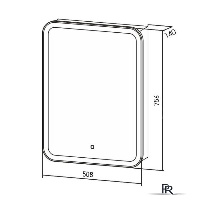  Silver Mirrors Шкаф с зеркалом Фиджи flip 50x75 LED-00002471 - Изображение №5 — Интернет-магазин ПроЗаказ