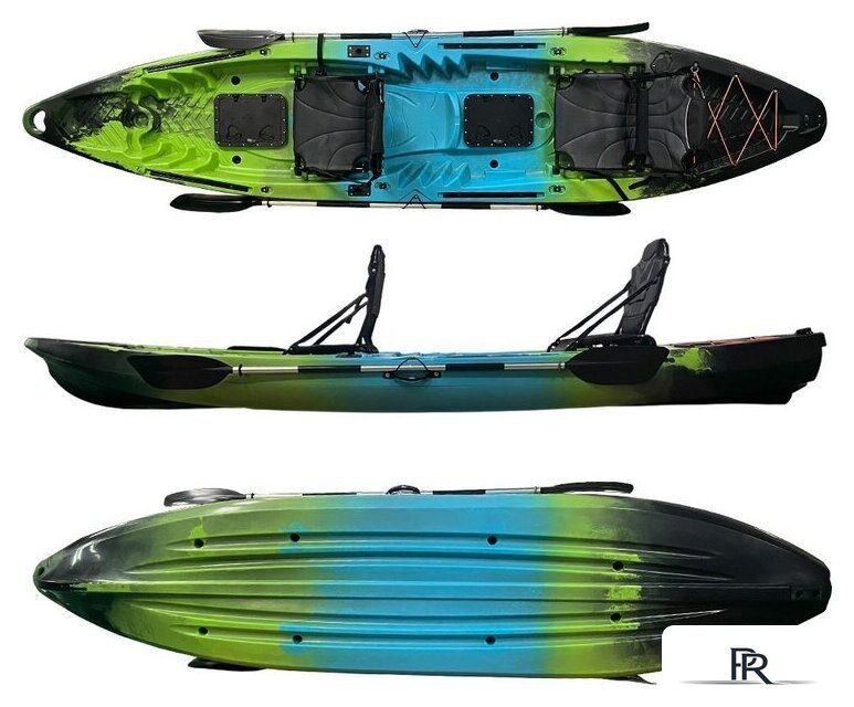 Байдарка BarrakuDA SOT390 (черный/зеленый/синий) - Изображение №2 — Интернет-магазин ПроЗаказ