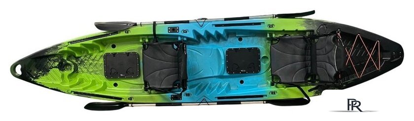 Байдарка BarrakuDA SOT390 (черный/зеленый/синий) - Изображение №4 — Интернет-магазин ПроЗаказ