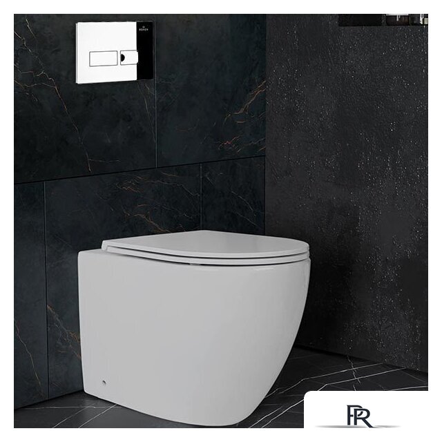 Унитаз подвесной Roxen Antares One Rimless 6 в 1 StounFix Dual Fresh 583589 (кнопка: хром) - Изображение №11 — Интернет-магазин ПроЗаказ