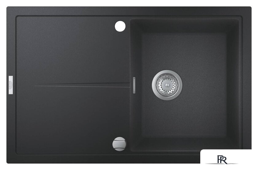 Кухонная мойка Grohe K400 50-C 78/50 1.0 31639AP0 (черный гранит) - Изображение №2 — Интернет-магазин ПроЗаказ