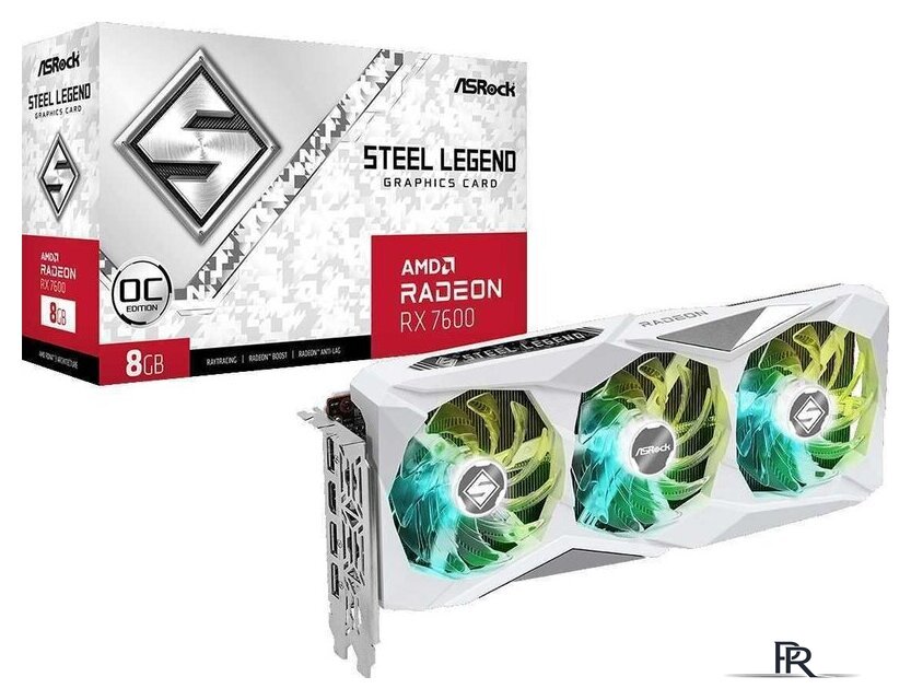 Видеокарта ASRock Radeon RX 7600 Steel Legend 8GB OC RX7600 SL 8GO - Изображение №6 — Интернет-магазин ПроЗаказ