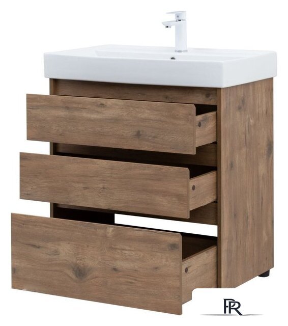  Aquanet Тумба под умывальник Nova Lite 75 302474 (дуб рустикальный) - Изображение №7 — Интернет-магазин ПроЗаказ