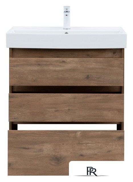  Aquanet Тумба под умывальник Nova Lite 75 302474 (дуб рустикальный) - Изображение №3 — Интернет-магазин ПроЗаказ