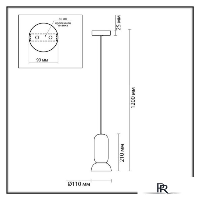 Подвесная люстра Odeon Light Kerama 5054/1C - Изображение №4 — Интернет-магазин ПроЗаказ