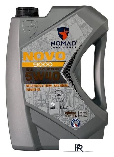Моторное масло Nomad Novo 9000 5W-40 API SN PLUS ACEA A3/B4 5л - Изображение №1 — Интернет-магазин ПроЗаказ
