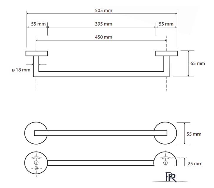 Держатель для полотенца Bemeta Amber 155204022 - Изображение №3 — Интернет-магазин ПроЗаказ