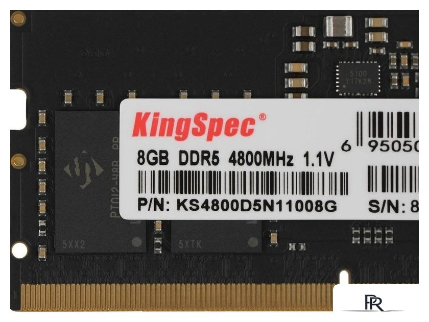 Оперативная память KingSpec 8ГБ DDR5 SODIMM 4800 МГц KS4800D5N11008G - Изображение №3 — Интернет-магазин ПроЗаказ