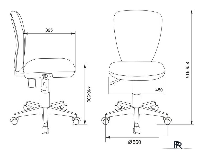 Компьютерное кресло Бюрократ KD-W10/STICK-PINK (малиновый) - Изображение №5 — Интернет-магазин ПроЗаказ