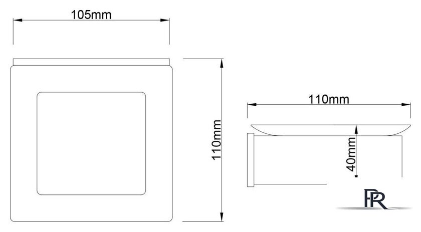Набор аксессуаров для ванной Lauter 21SH7062 + 21SH7052 + 21SH7102 (Matt Black, 3 предмета) - Изображение №16 — Интернет-магазин ПроЗаказ