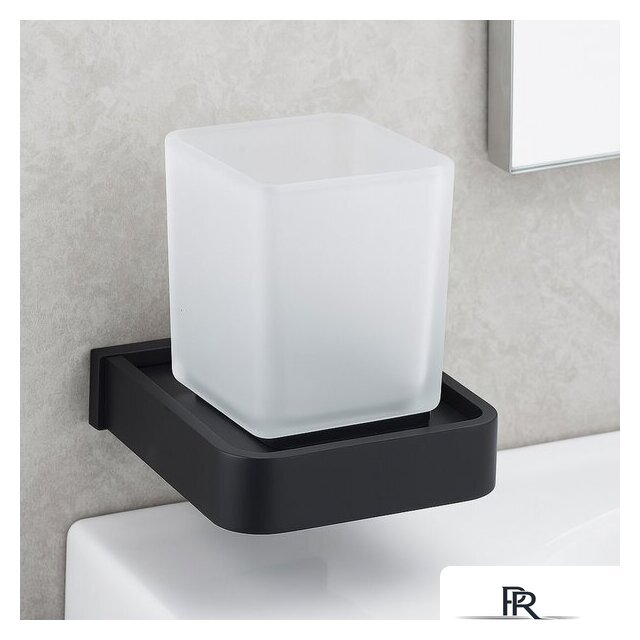 Набор аксессуаров для ванной Lauter 21SH7062 + 21SH7052 + 21SH7102 (Matt Black, 3 предмета) - Изображение №6 — Интернет-магазин ПроЗаказ