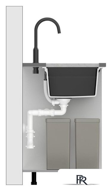 Кухонная мойка Quadron HQL7645U5_PVDC1_I - Изображение №4 — Интернет-магазин ПроЗаказ