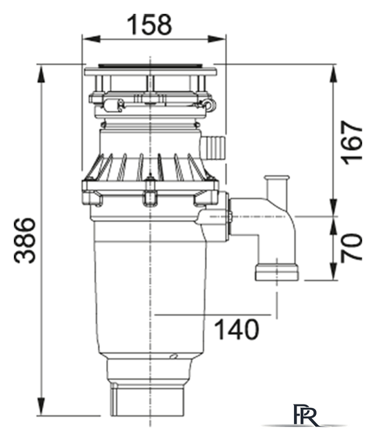 Измельчитель пищевых отходов Franke Turbo Elite Slimline TE-75S 134.0607.344 - Изображение №2 — Интернет-магазин ПроЗаказ