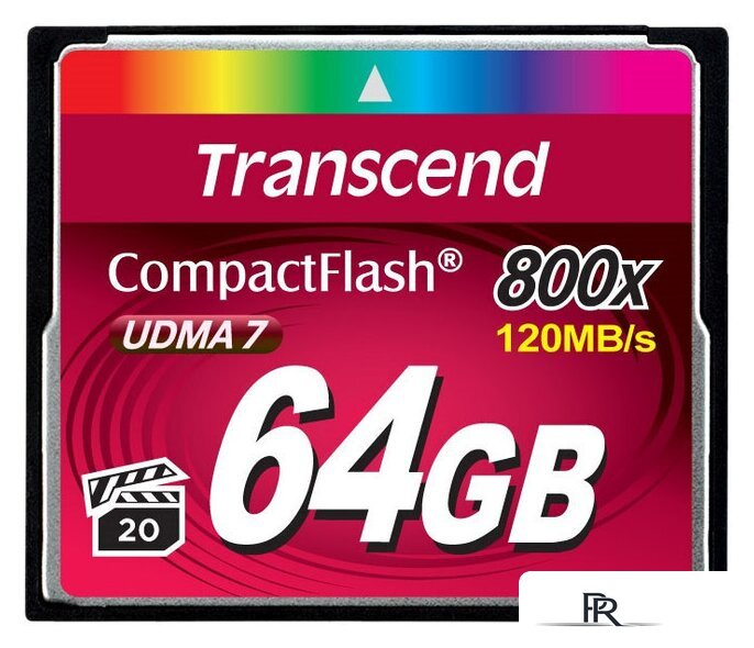 Карта памяти Transcend 800x CompactFlash Premium 64GB (TS64GCF800) - Изображение №1 — Интернет-магазин ПроЗаказ