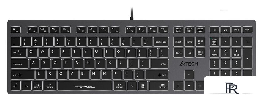 Клавиатура A4Tech Fstyler FX60H (белая подсветка) - Изображение №1 — Интернет-магазин ПроЗаказ