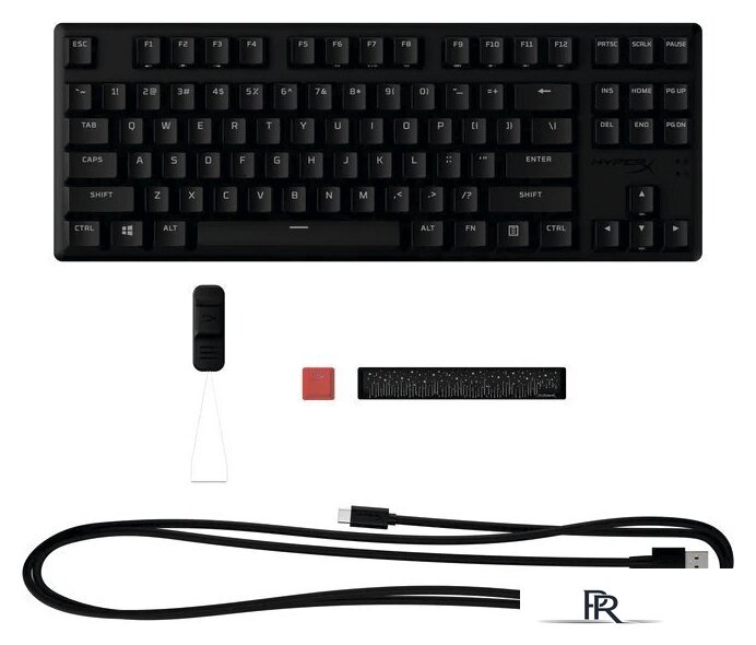 Клавиатура HyperX Alloy Origins Core PBT (HyperX Aqua, нет кириллицы) - Изображение №2 — Интернет-магазин ПроЗаказ