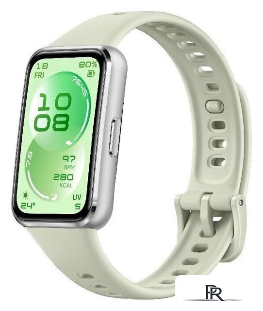 Фитнес-браслет Huawei Band 11 (серебристый алюминиевый корпус, с зеленым силиконовым ремешком, международная версия) - Изображение №1 — Интернет-магазин ПроЗаказ