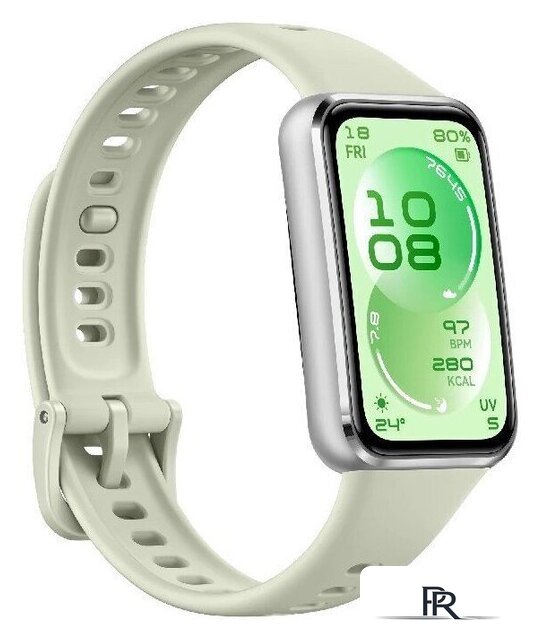Фитнес-браслет Huawei Band 11 (серебристый алюминиевый корпус, с зеленым силиконовым ремешком, международная версия) - Изображение №3 — Интернет-магазин ПроЗаказ