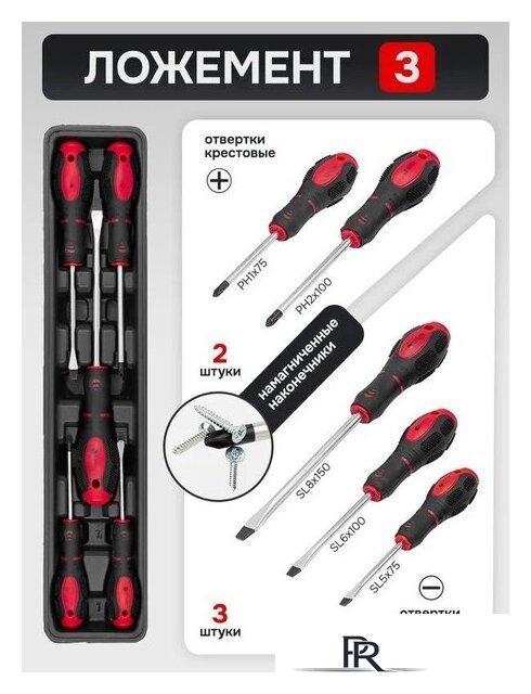 Универсальный набор инструментов ForceKraft FK-4087C (61965) - Изображение №7 — Интернет-магазин ПроЗаказ