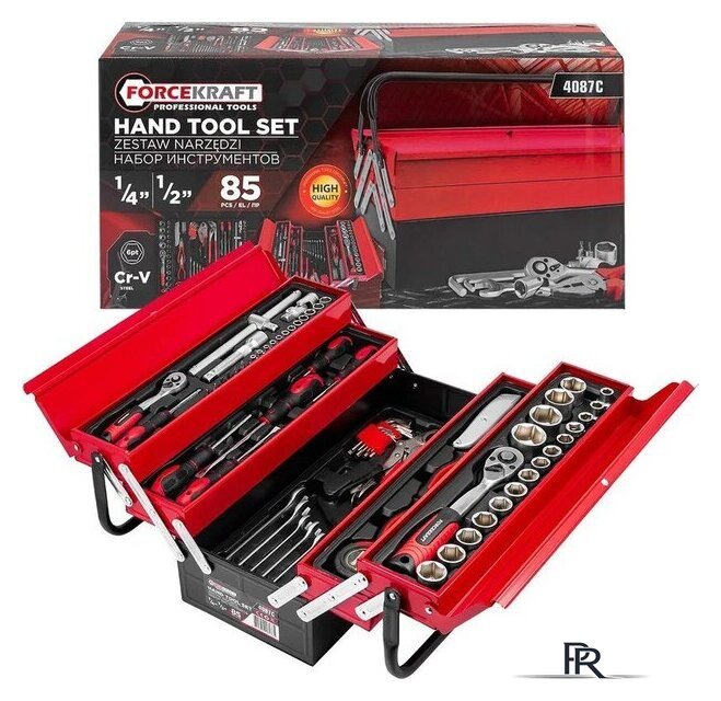 Универсальный набор инструментов ForceKraft FK-4087C (61965) - Изображение №1 — Интернет-магазин ПроЗаказ