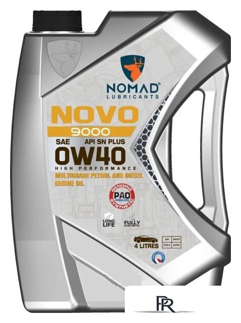 Моторное масло Nomad Novo 9000 0W-40 API SN PLUS ACEA A3/B4 4л - Изображение №1 — Интернет-магазин ПроЗаказ