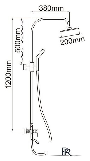 Душевая система  Ledeme L2443 - Изображение №11 — Интернет-магазин ПроЗаказ