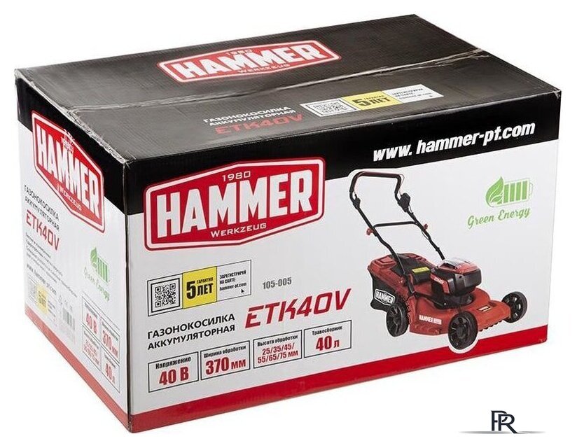 Газонокосилка Hammer ETK40V (без АКБ) - Изображение №12 — Интернет-магазин ПроЗаказ