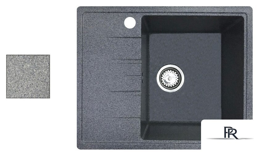 Кухонная мойка БелЭворс Mila R (серый, без сифона) - Изображение №1 — Интернет-магазин ПроЗаказ