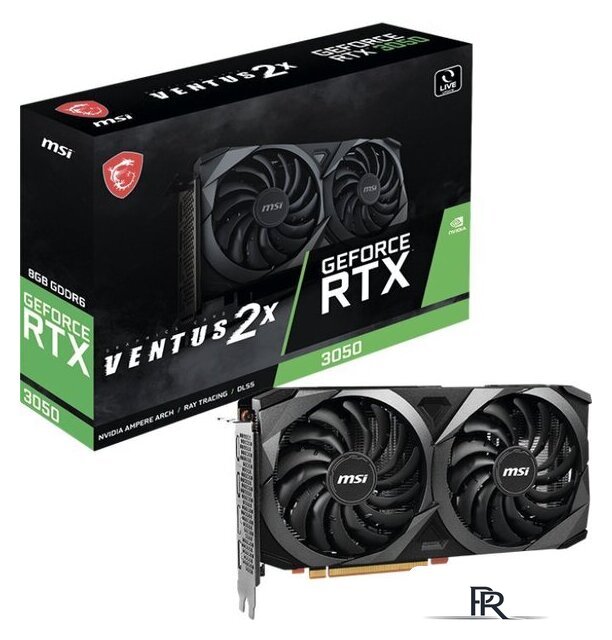 Видеокарта MSI GeForce RTX 3050 Ventus 2X 8G OCV1 - Изображение №5 — Интернет-магазин ПроЗаказ