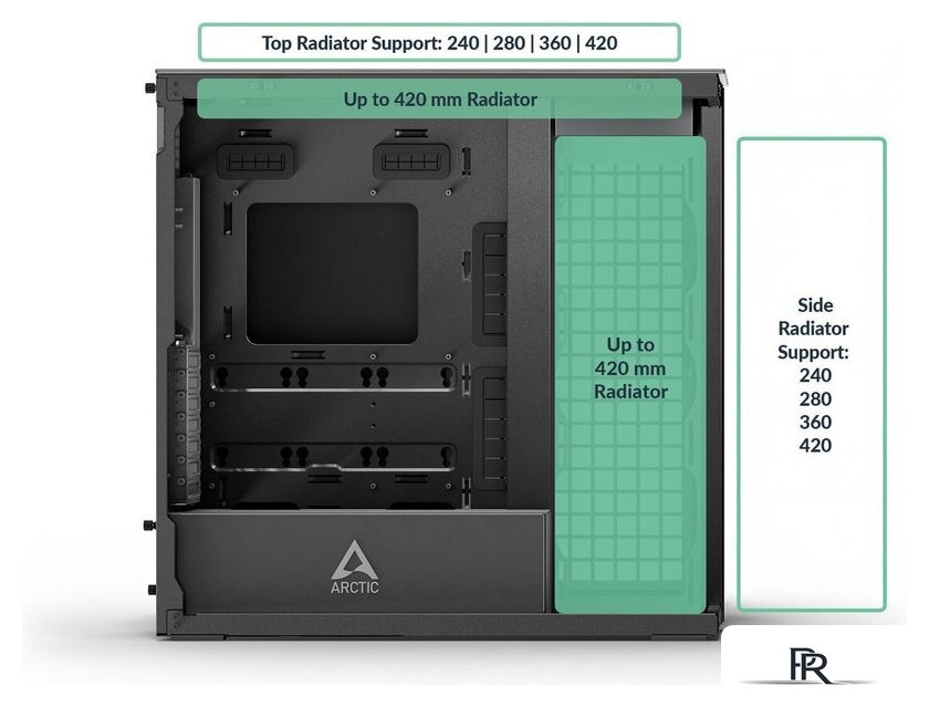 Корпус Arctic Xtender ACPCC00015A - Изображение №12 — Интернет-магазин ПроЗаказ