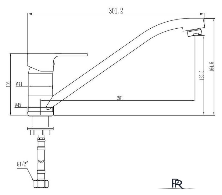 Смеситель Voda Snow SW 05 K - Изображение №2 — Интернет-магазин ПроЗаказ