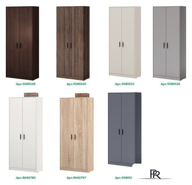 Шкаф распашной Involux Престон 226H054 (серый шифер) - Изображение №4 — Интернет-магазин ПроЗаказ