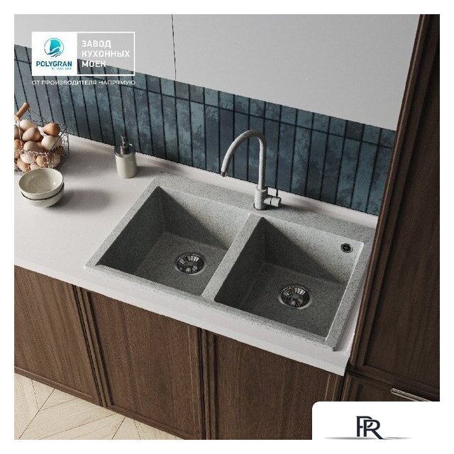 Кухонная мойка Polygran Brig 790 (светло-серый) - Изображение №8 — Интернет-магазин ПроЗаказ