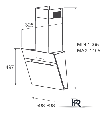 Кухонная вытяжка Jetair Bonny BL/90/A - Изображение №3 — Интернет-магазин ПроЗаказ