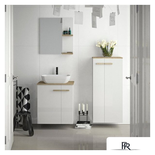  Lauter Тумба под умывальник Adri 59 (белый глянец) - Изображение №3 — Интернет-магазин ПроЗаказ