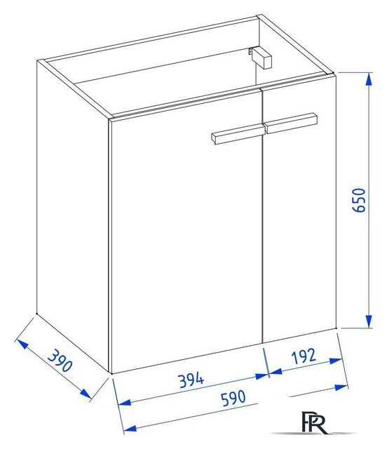  Lauter Тумба под умывальник Adri 59 (белый глянец) - Изображение №14 — Интернет-магазин ПроЗаказ