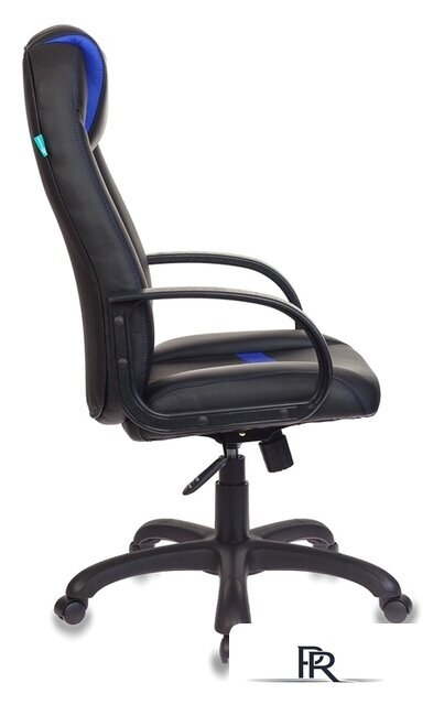 Игровое (геймерское) кресло Zombie VIKING-8/BL+BLUE (черный/синий) - Изображение №3 — Интернет-магазин ПроЗаказ