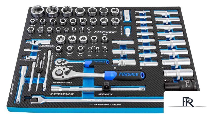 Набор трещотка с головками FORSAGE F-K4701 (70 предметов) - Изображение №1 — Интернет-магазин ПроЗаказ