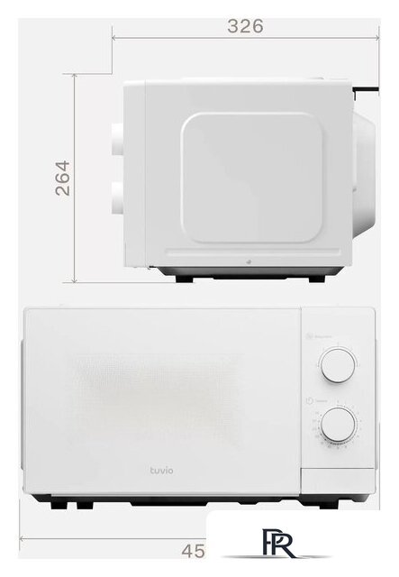 Микроволновая печь Tuvio MW02WB - Изображение №8 — Интернет-магазин ПроЗаказ