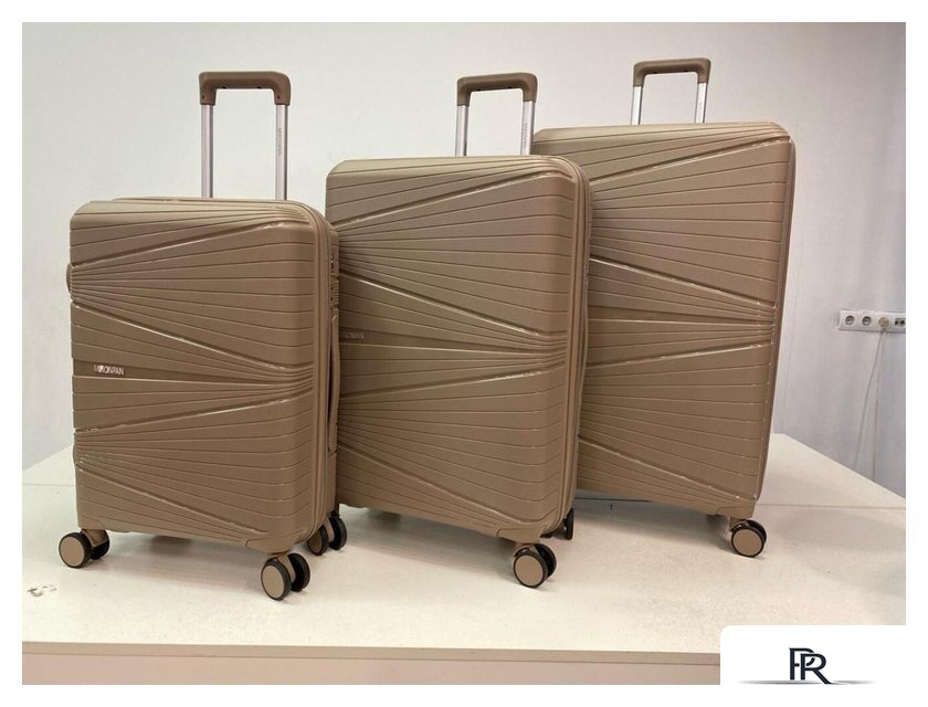 Чемодан-спиннер Mironpan 23103 56 см (светло-серый) - Изображение №3 — Интернет-магазин ПроЗаказ