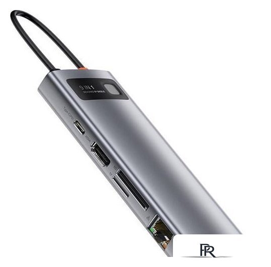 Док-станция Baseus Metal Gleam Series 9-in-1 Multifunctional Type-C CAHUB-CU0G - Изображение №3 — Интернет-магазин ПроЗаказ