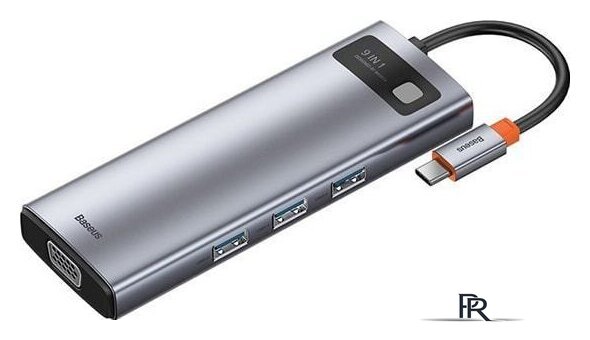 Док-станция Baseus Metal Gleam Series 9-in-1 Multifunctional Type-C CAHUB-CU0G - Изображение №1 — Интернет-магазин ПроЗаказ