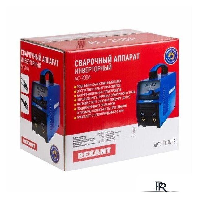 Сварочный инвертор Rexant АС-200А - Изображение №3 — Интернет-магазин ПроЗаказ