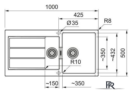 Кухонная мойка Franke Sirius 2.0 S2D 651-100 143.0618.682 (серый асфальт) - Изображение №2 — Интернет-магазин ПроЗаказ