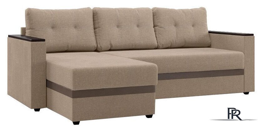 Диван Mio Tesoro Атланта Лайт 111 (Savana Camel/Ecostile Chocolate) - Изображение №1 — Интернет-магазин ПроЗаказ